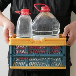 Zusammenklappbarer Einkaufskorb – Faltbare Tragetasche für einfaches Tragen