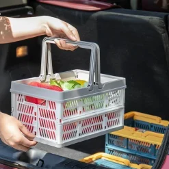 Zusammenklappbarer Einkaufskorb – Faltbare Tragetasche für einfaches Tragen