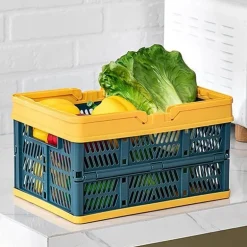 Zusammenklappbarer Einkaufskorb – Faltbare Tragetasche für einfaches Tragen