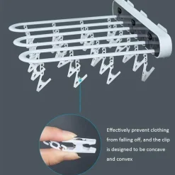 Zusammenklappbarer Sockentrockner zur Wandmontage – platzsparender Kleiderbügel