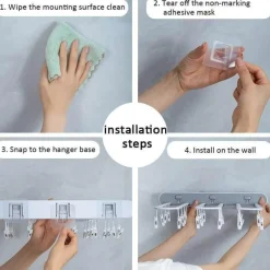 Zusammenklappbarer Sockentrockner zur Wandmontage – platzsparender Kleiderbügel