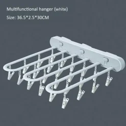 Zusammenklappbarer Sockentrockner zur Wandmontage – platzsparender Kleiderbügel