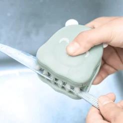 Zweiseitige Reinigungsbürste für Küchenmesser – Doppelseitiges Geschirrspülwerkzeug